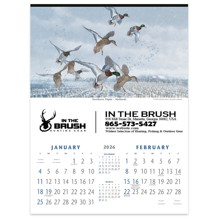 Custom North American Waterfowl Wall Calendars