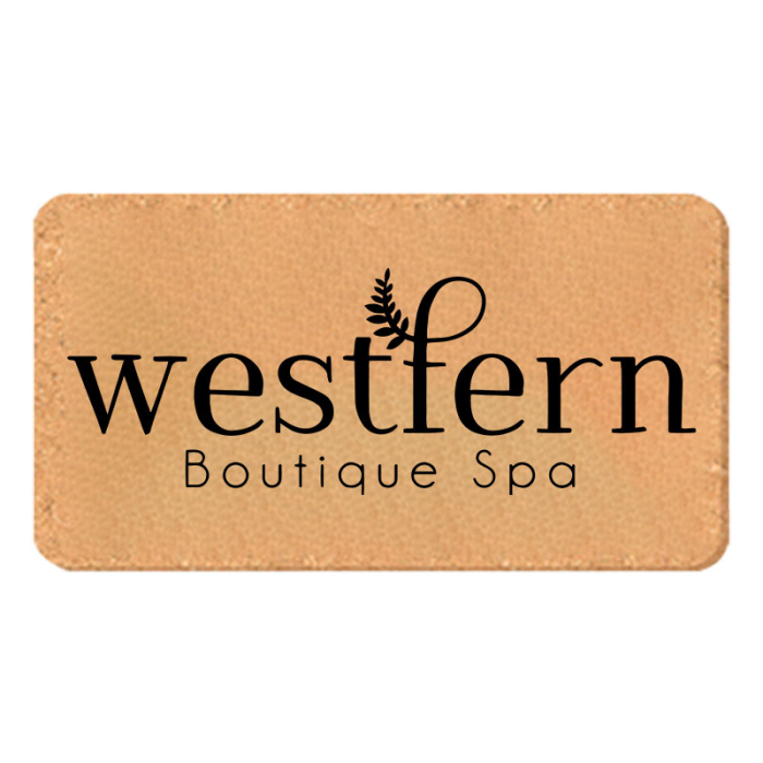 Custom Printed 3.25x6 Inch Rectangle Shape Solid Cork Coasters