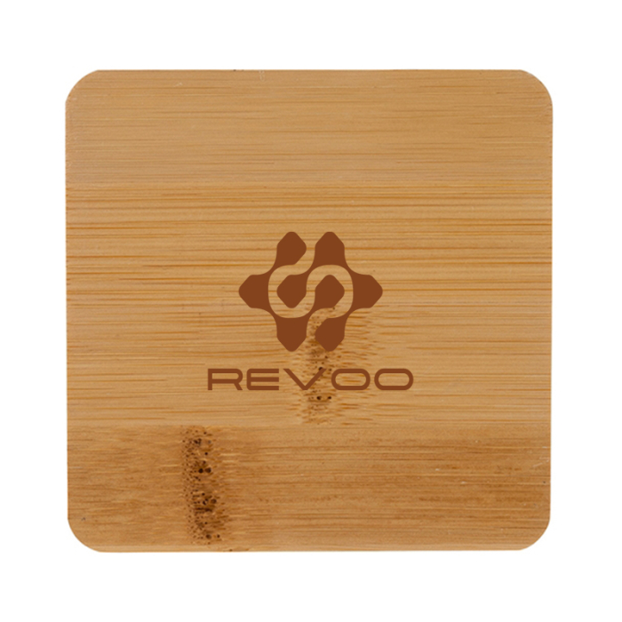 Custom Printed Brandon Single Bamboo Coasters