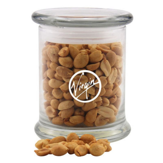 Glass Jars with Peanuts