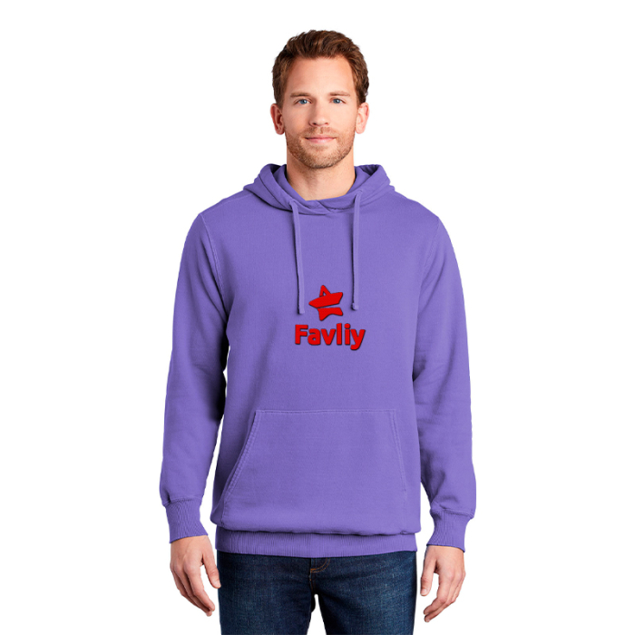 Custom Printed Port & Company® Beach Wash® Garment-Dyed Pullover Hooded Sweatshirts
