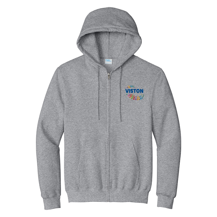 Custom Printed Port & Company® Essential Fleece Full-Zip Hooded Sweatshirts