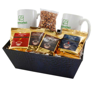 Trays with Mugs and Honey Roasted Peanuts