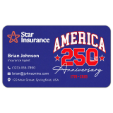 Custom Printed USA 250th Business Card Indoor Magnet - 20 Mil