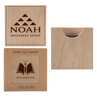 Wood Bottle Opener Coasters