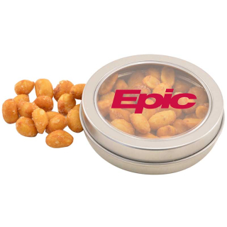 Round Tins with Honey Roasted Peanuts