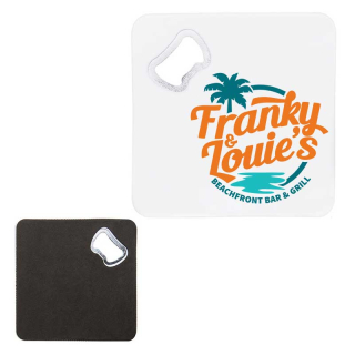 Square Bottle Opener Coasters