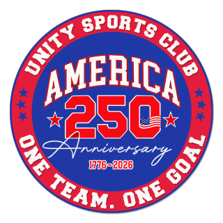USA 250th 5.75 Inch Circle Outdoor Magnet - 30 Mil