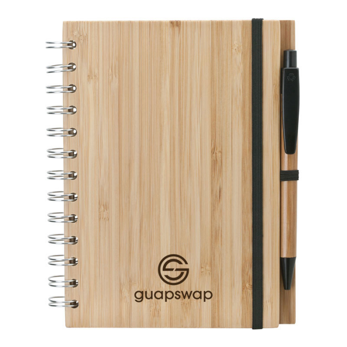 Customized Albany Bamboo Notebooks and Pens