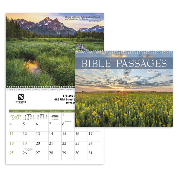 Customized Bible Passages Wall Calendars