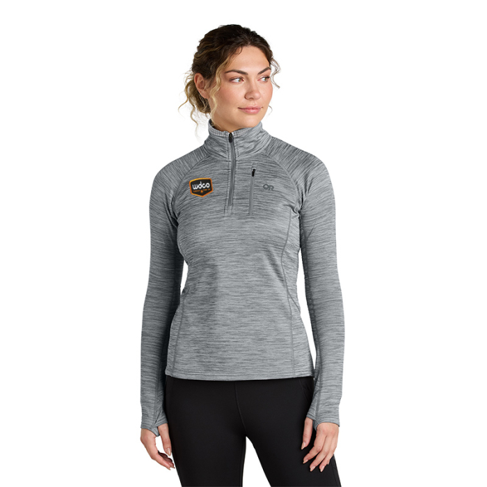 Customized Outdoor Research® Women's Tech Grid Quarter Zip Fleeces