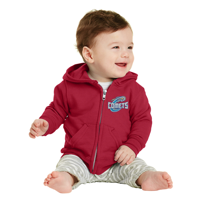 Customized Port & Company® Infant Core Fleece Full-Zip Hooded Sweatshirts