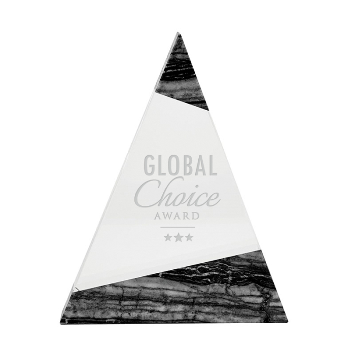 Customized Vega Triangle Crystals with Marble Trim