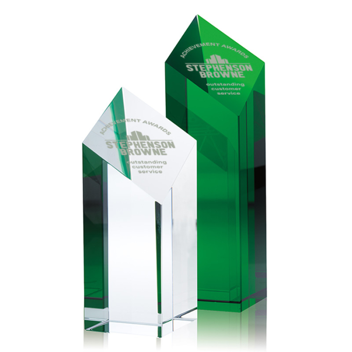Imprinted 7.5 Inch Spectra Pillar Awards