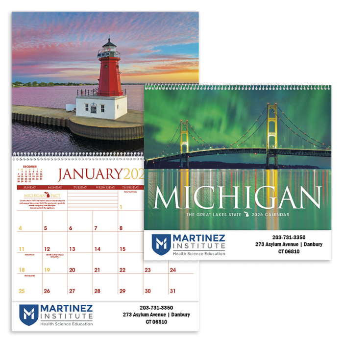 Promotional Michigan Wall Calendars