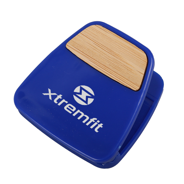 Imprinted Bamboo Accent Magnet Clips