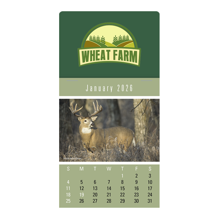 Imprinted Press-N-Stick Sportsmen Calendars