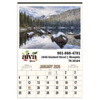 Scenic America Executive White Ad Wall Calendars