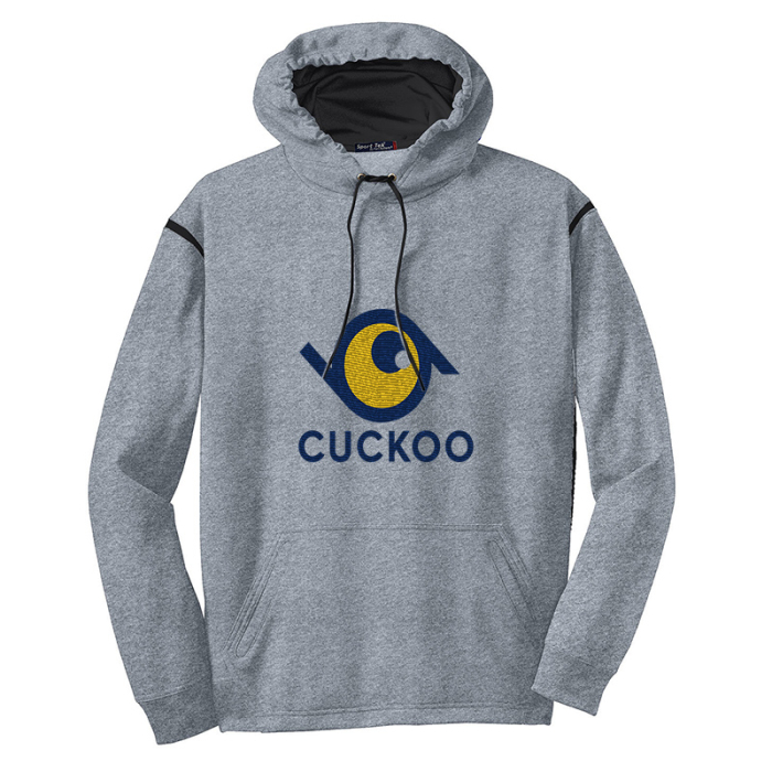 Imprinted Sport-Tek® Tech Fleece Colorblock Hooded Sweatshirts