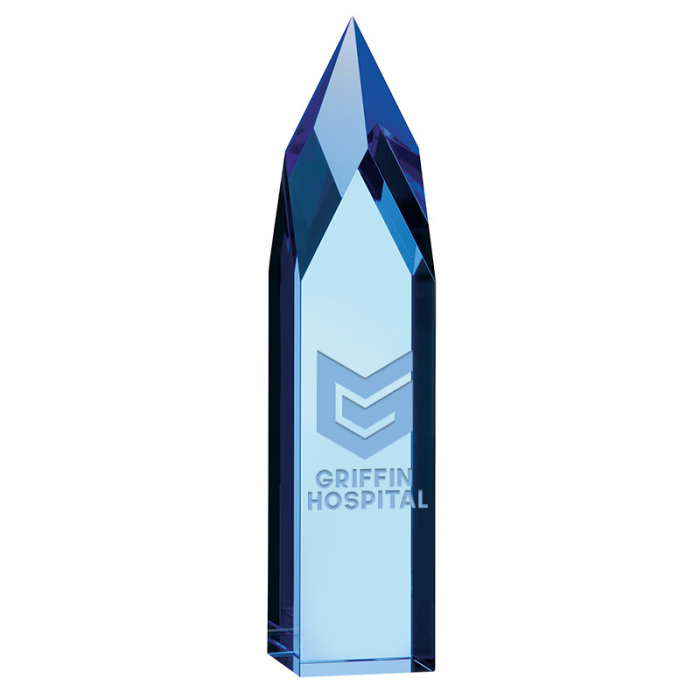 Personalized Blue Ice Pillar Awards