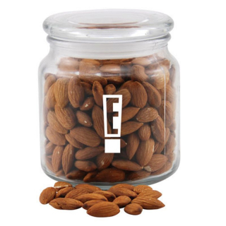 Glass Jars with Almonds
