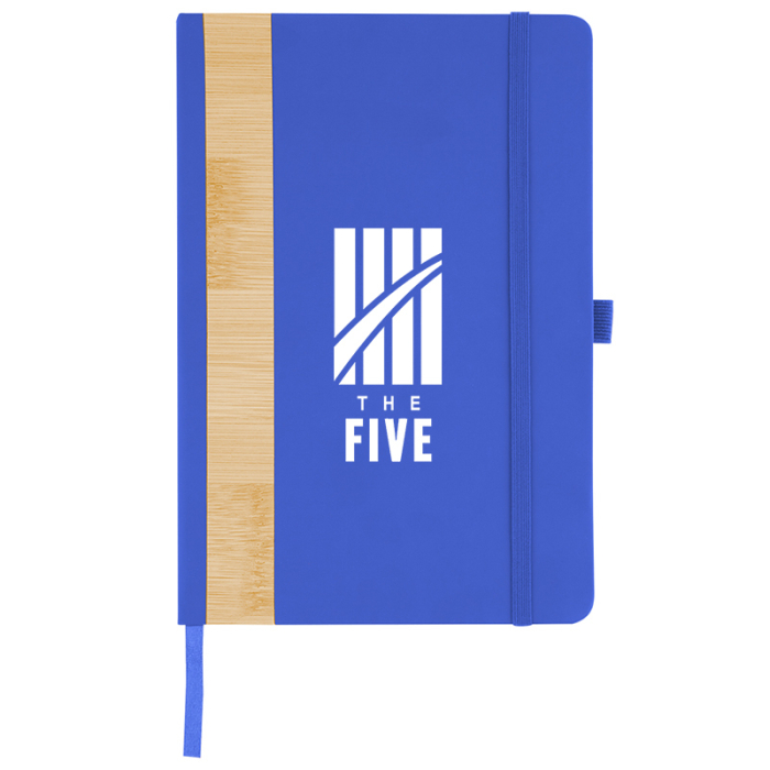 Personalized Recycled PU and Bamboo Accent Journals