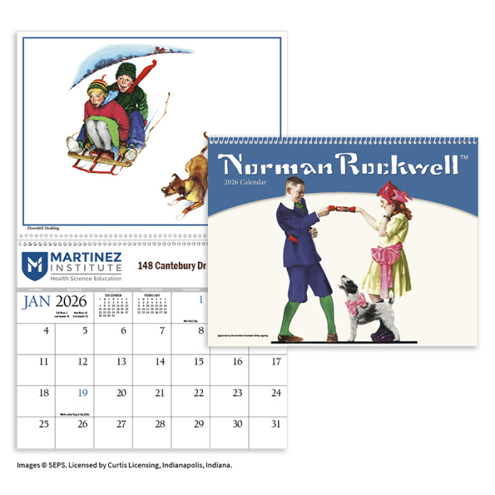 Personalized Rockwell Wall Calendars 