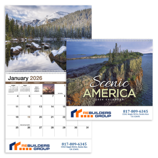 Scenic America Appointment Spiral Wall Calendars