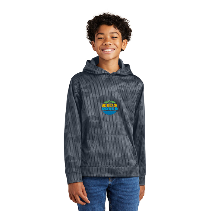 Personalized Sport-Tek® Youth Sport-Wick® CamoHex Fleece Hooded Pullovers