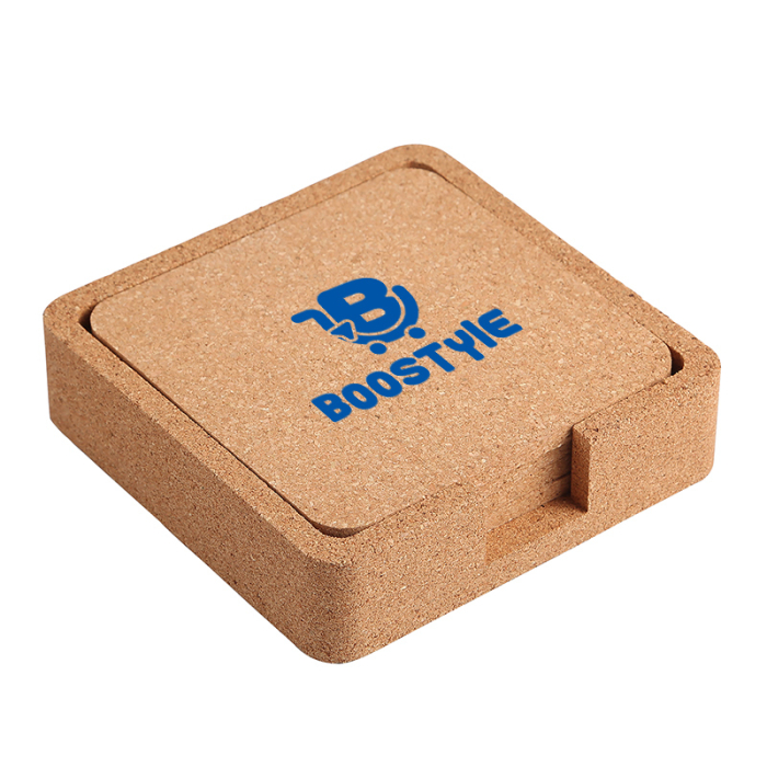 Personalized Square Cork Coaster Sets