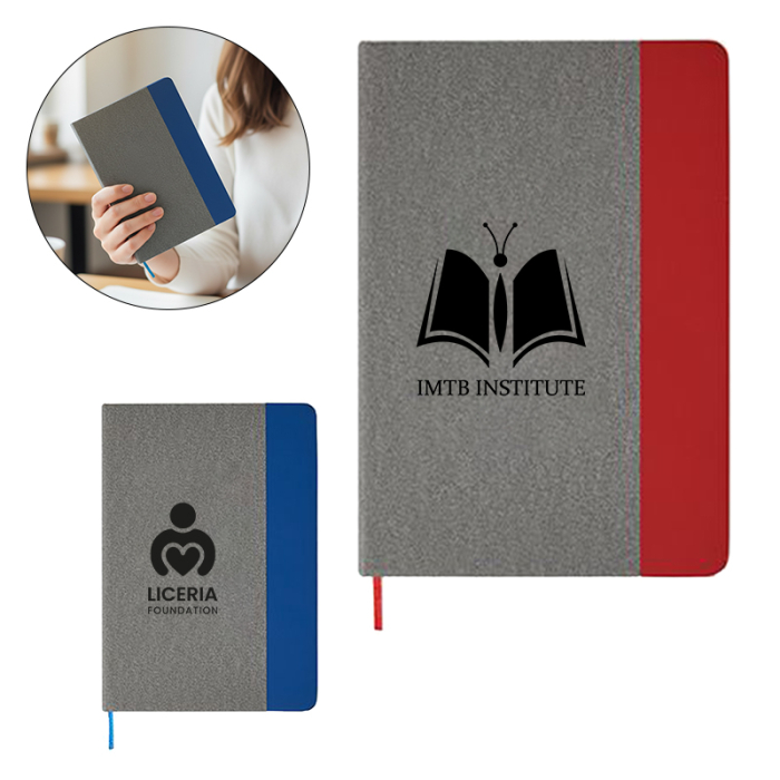 Promotional 6 x 8 Inch Heathered Journals