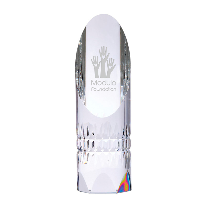 Promotional Alphard Slanted Crystal Trophies