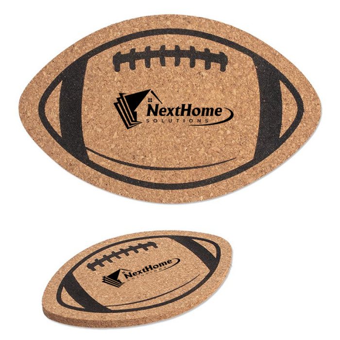 Promotional Football Cork Coasters