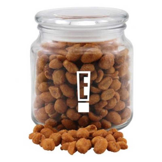 Glass Jars with Honey Roasted Peanuts