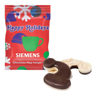 Holiday Mug Hangers with Raspberry Santa Hat