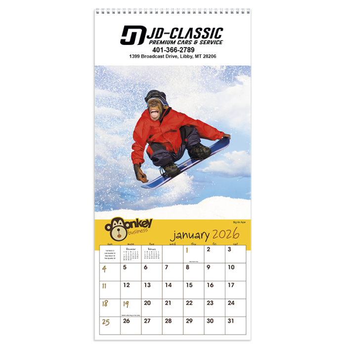 Promotional Monkey Business Wall Calendars