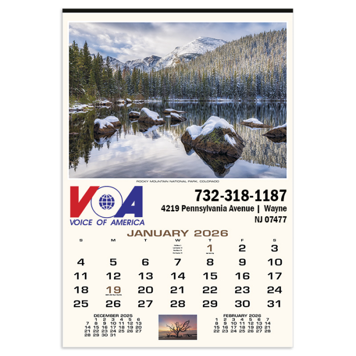 Promotional Scenic America Executive Wall Calendars