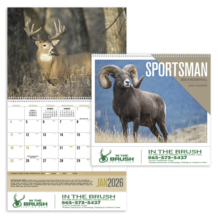 Promotional Southcentral Sportsman Wall Calendars