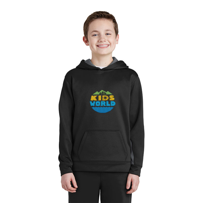 Promotional Sport-Tek® Youth Sport-Wick® Fleece Colorblock Hooded Pullovers