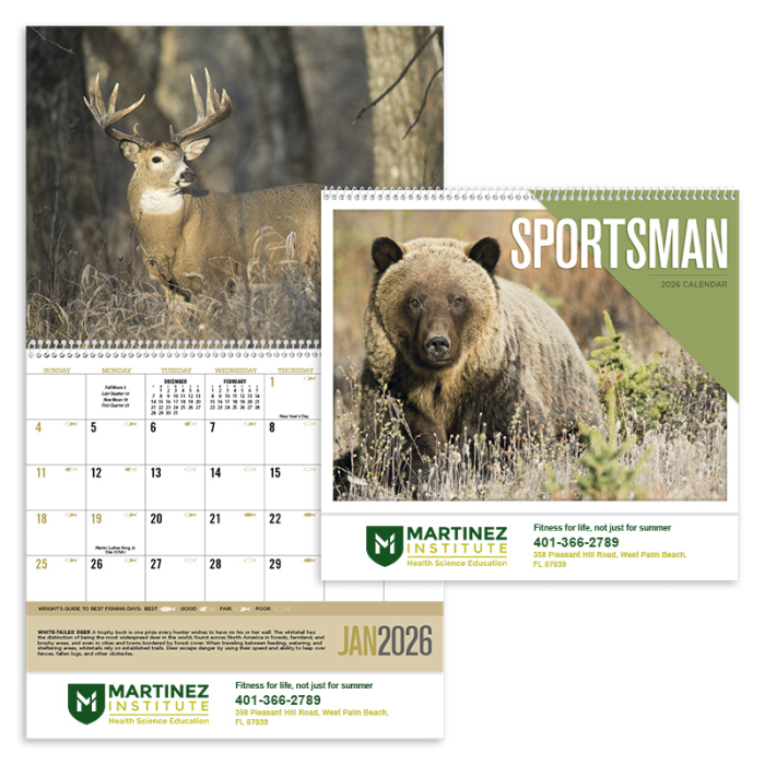 Promotional Sportsman Wall Calendars
