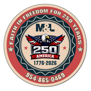 USA 250th 4 Inch Circle Outdoor Magnet - 30 Mil