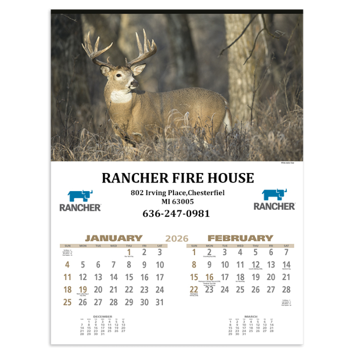 Promotional Wildlife Wall Calendars