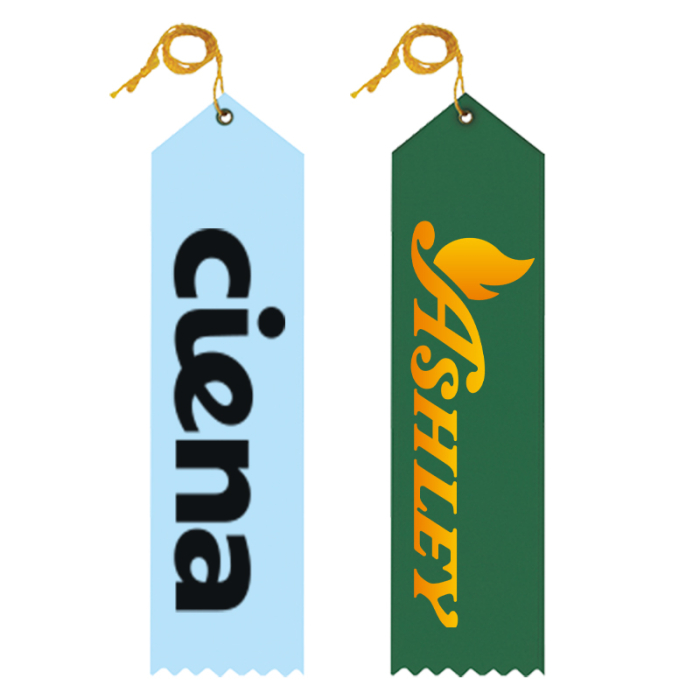 Imprinted 2x8 Inch Award Ribbons with Event Card