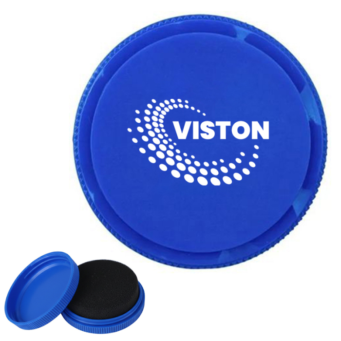 Imprinted Clear Shoe Shiners with Applicator Sponge