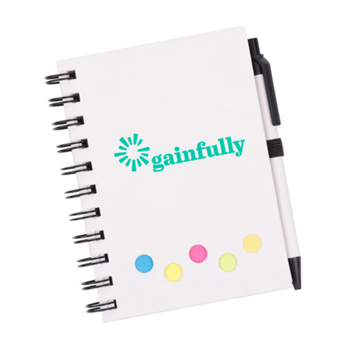 Imprinted EcoNote Milk Carton Journal Books with Sticky Note and Pen