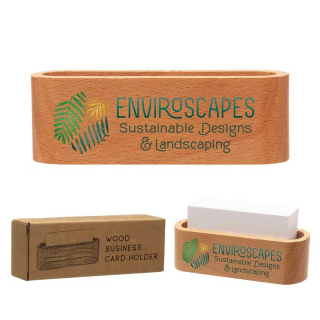 Wood Business Card Holders