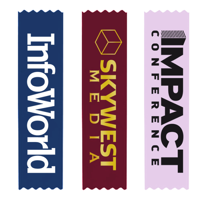 Personalized 2.5x10 Inch Premium Grade Ribbons