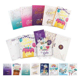 Cake Greeting Celebration Cards