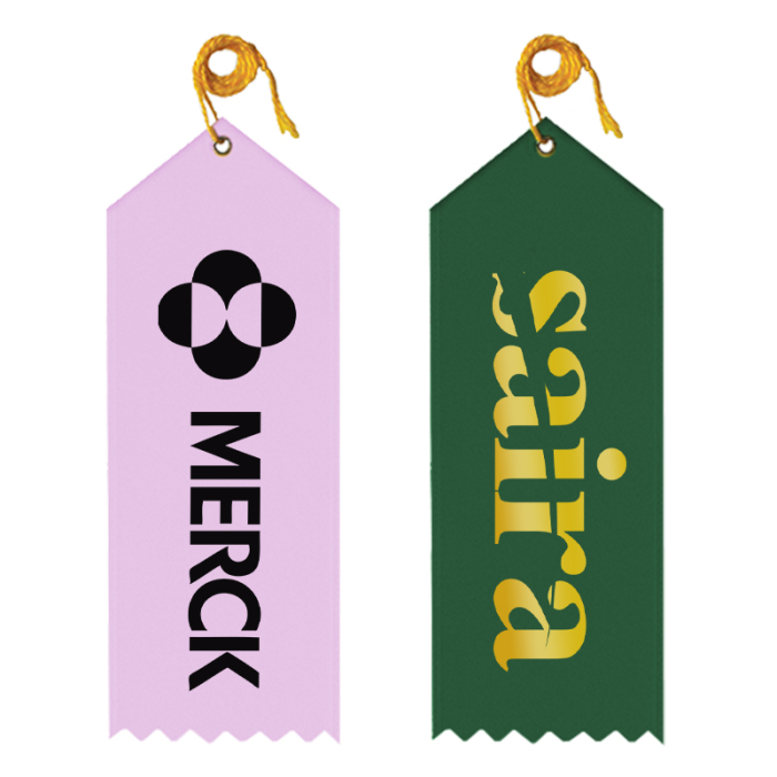 Promotional 2x6 Inch Award Ribbons with Event Card